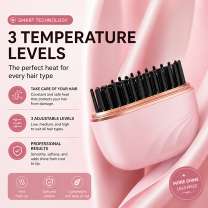 Portable Hair Straightening Brush
